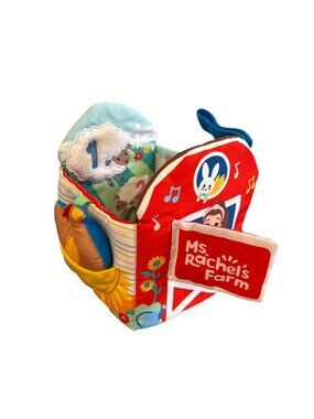 Ms. Rachel Official Sensory Learning Farm, Foldable Soft Baby Book with Plushes